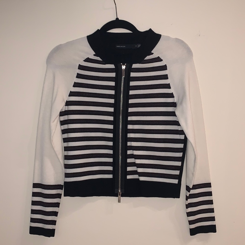 Karen Millen Zip Up Sweater in Size 2